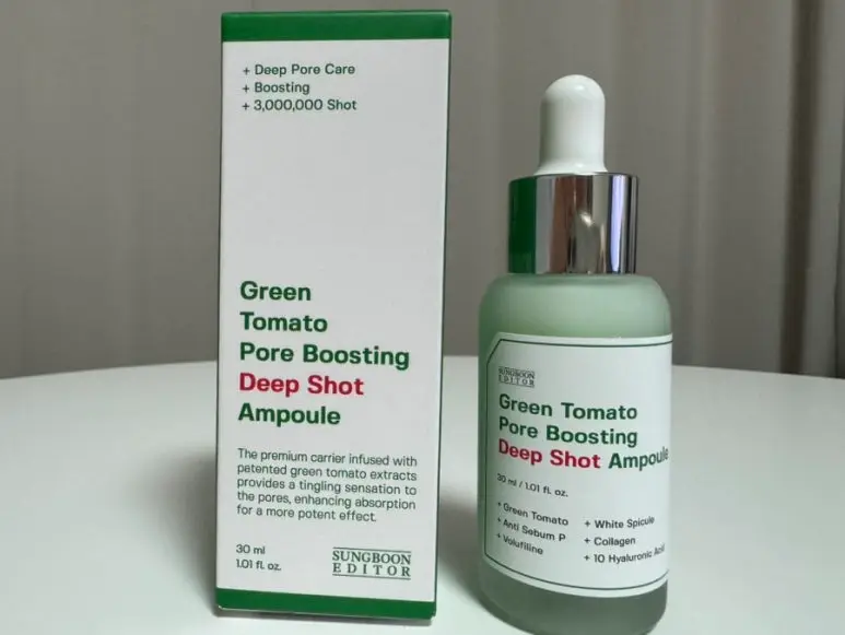 선택된 언니의파우치 리뷰 이미지 - [300만샷 그린토마토 포어 부스팅 딥샷 앰플]