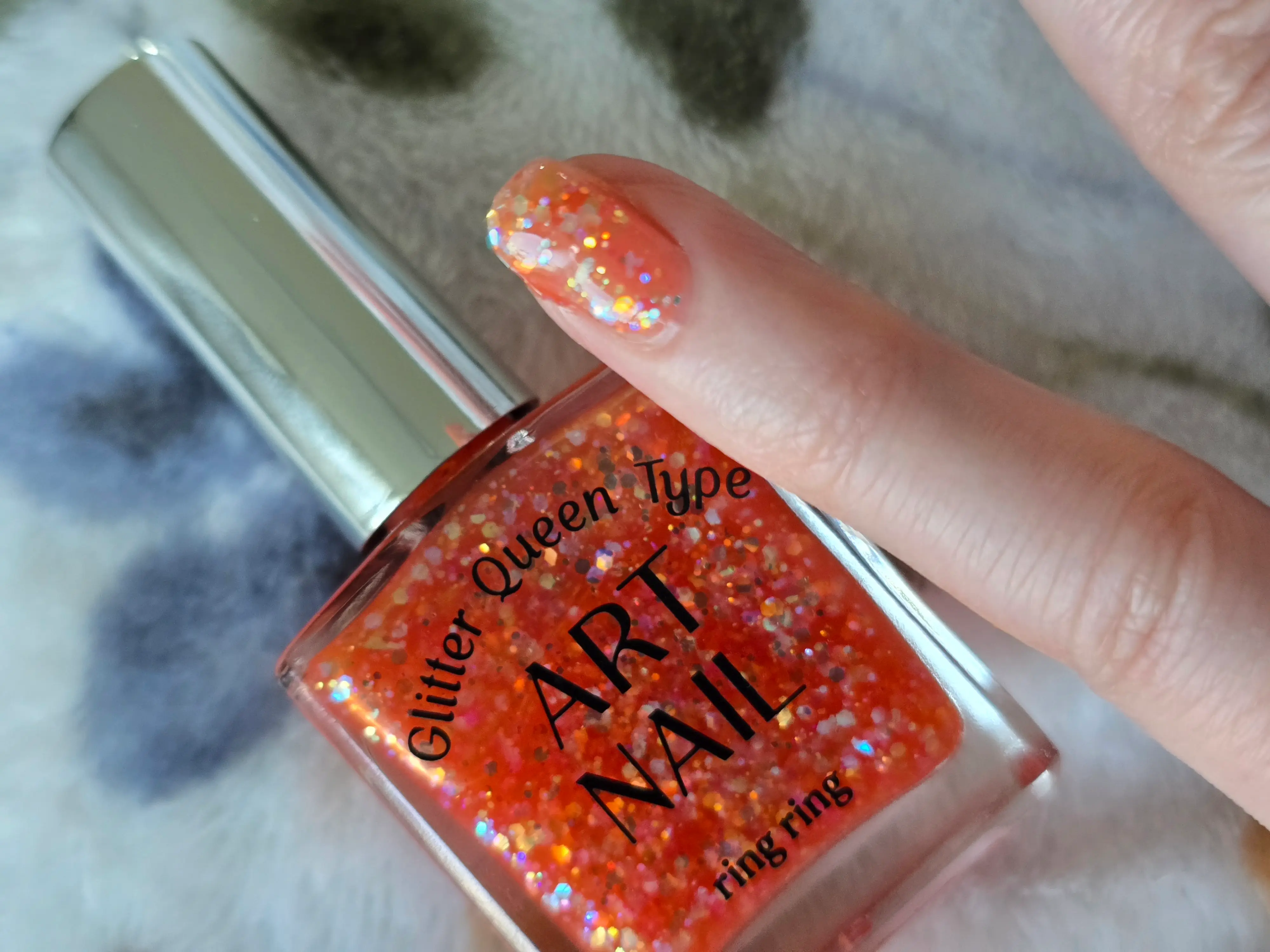 선택된 언니의파우치 리뷰 이미지 - [링링 아트 네일 글리터 퀸]