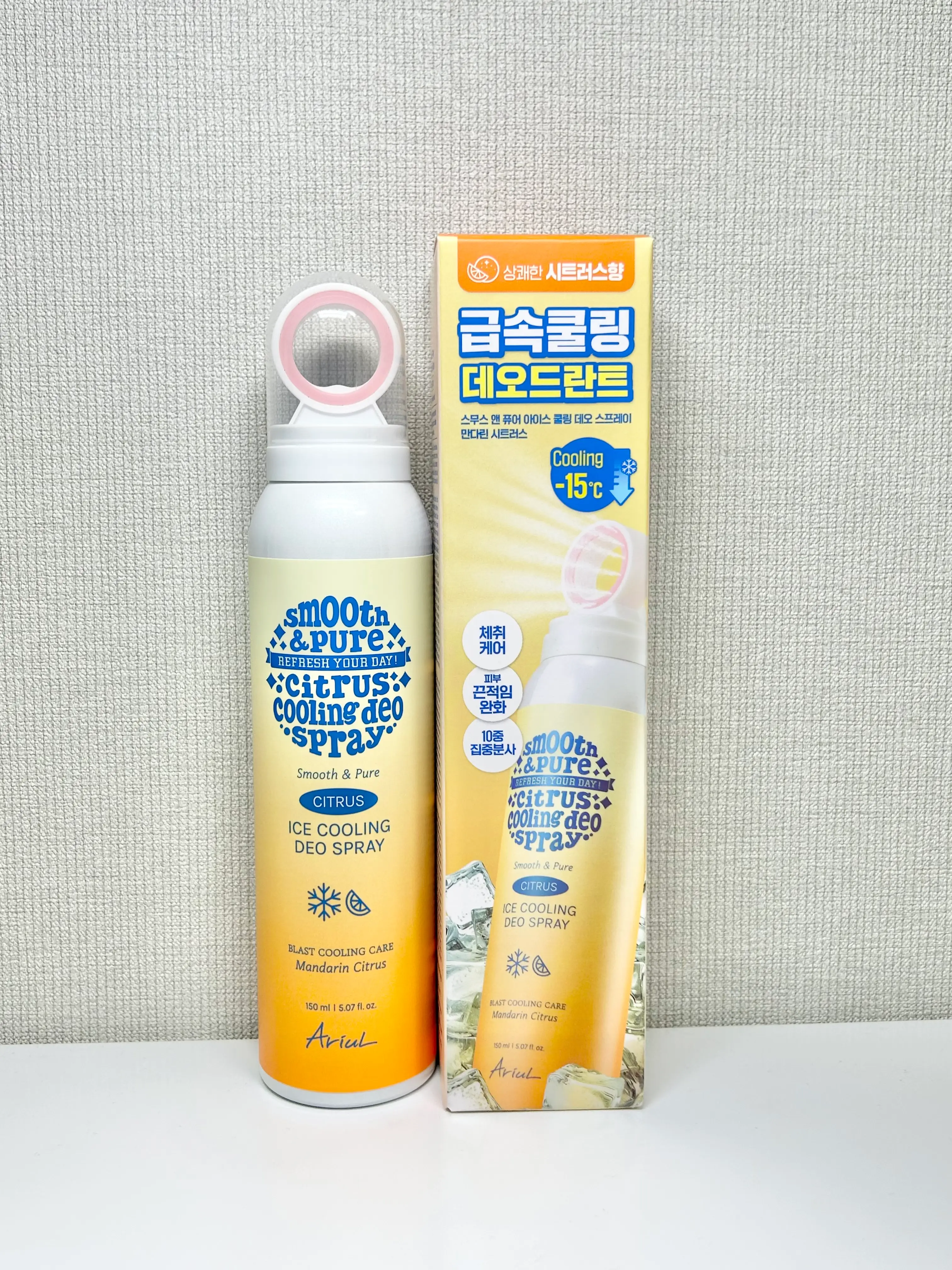 선택된 언니의파우치 리뷰 이미지 - [스무스 앤 퓨어 아이스 쿨링 데오 스프레이]