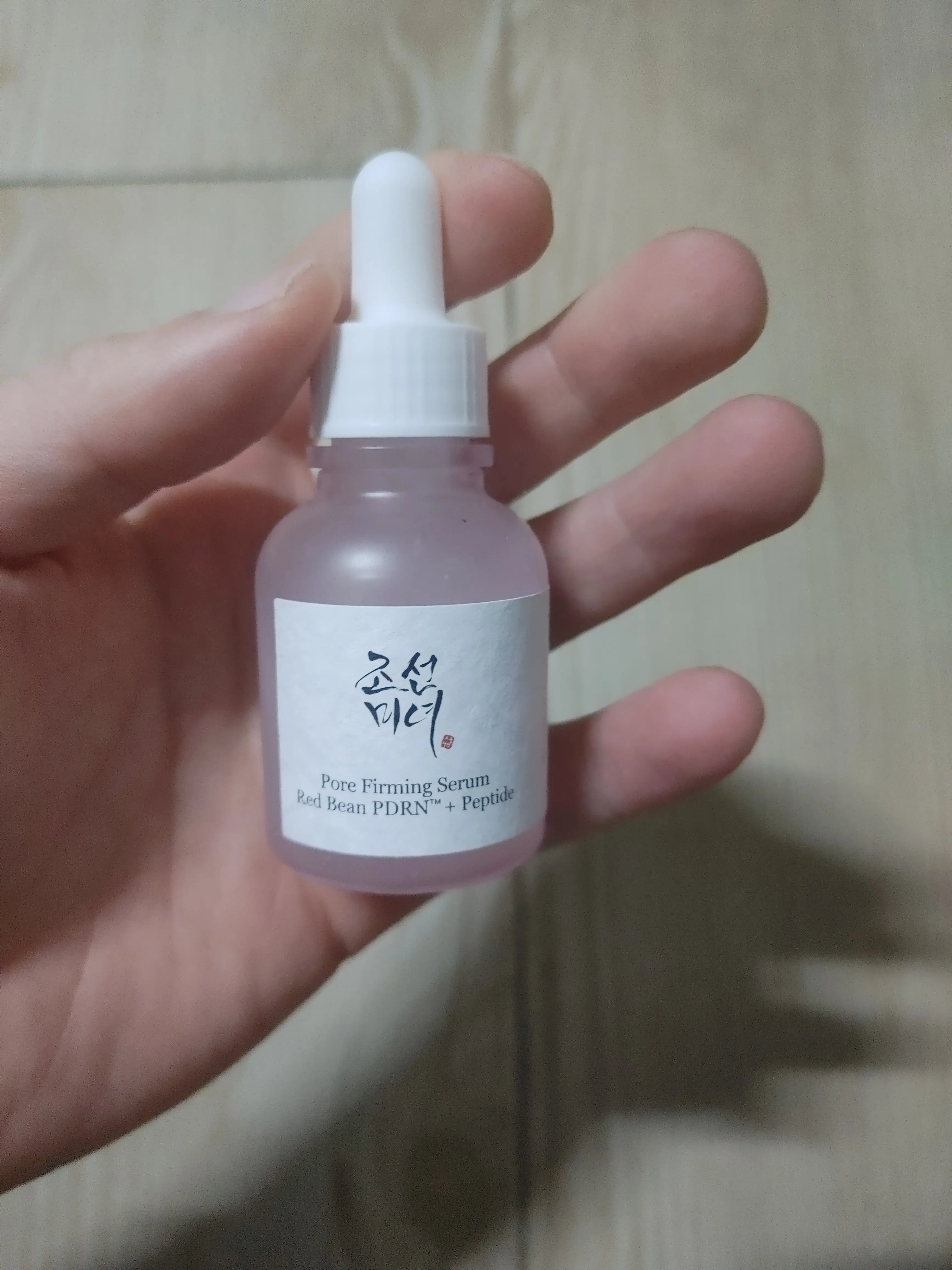 선택된 언니의파우치 리뷰 이미지 - [붉은 팥 피디알엔 모공탄력 세럼]