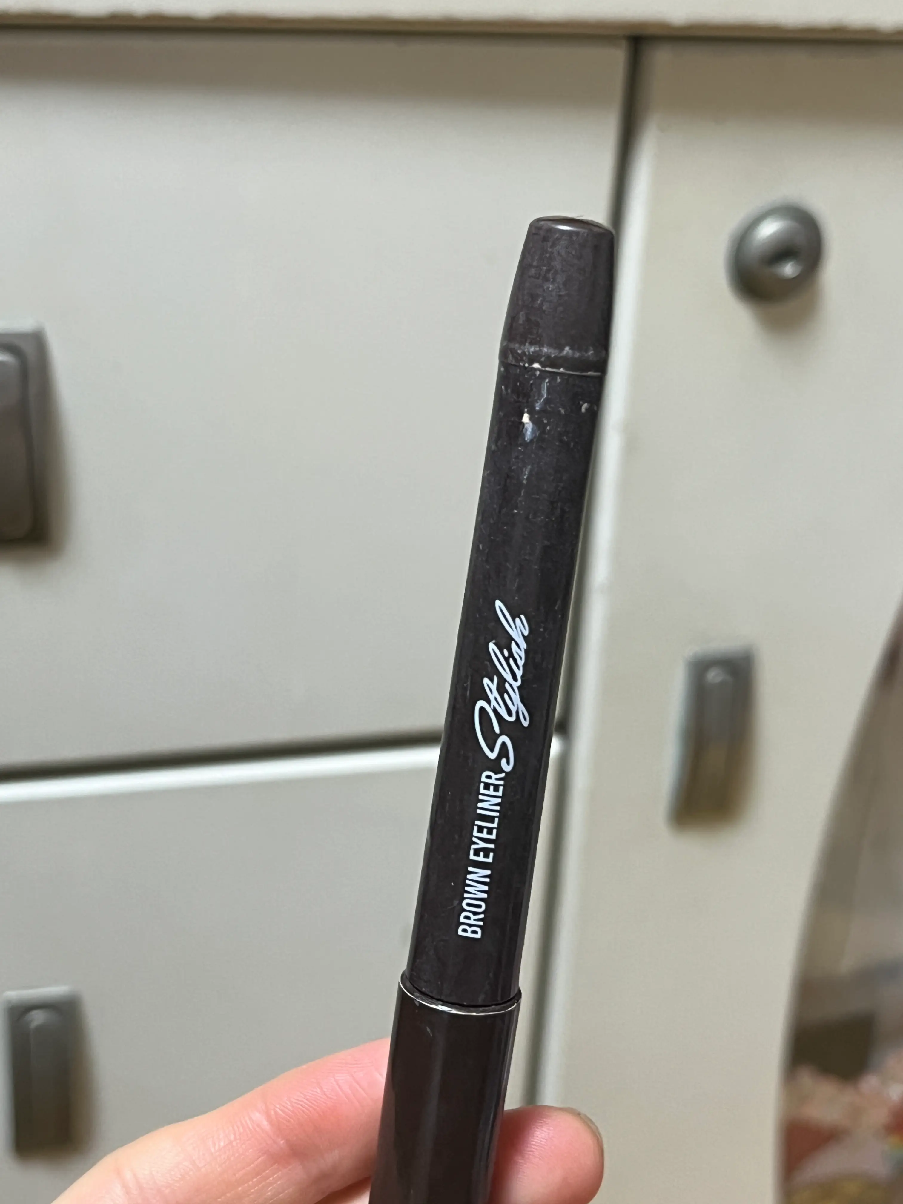 선택된 언니의파우치 리뷰 이미지 - [스타일리쉬 붓펜 아이라이너 [브라운]]