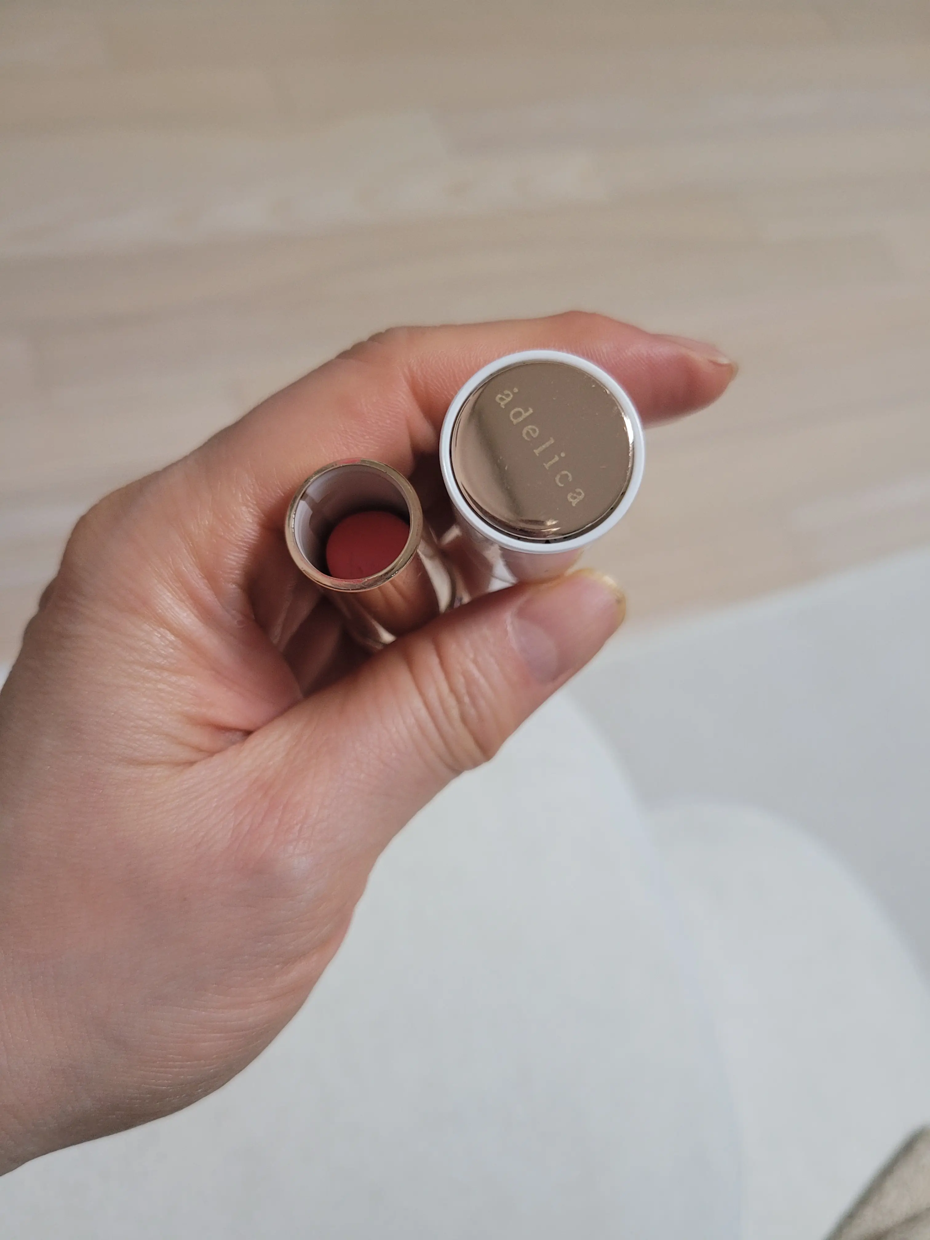 선택된 언니의파우치 리뷰 이미지 - [아델리카 립루즈 클래식 [코랄 핑크]]