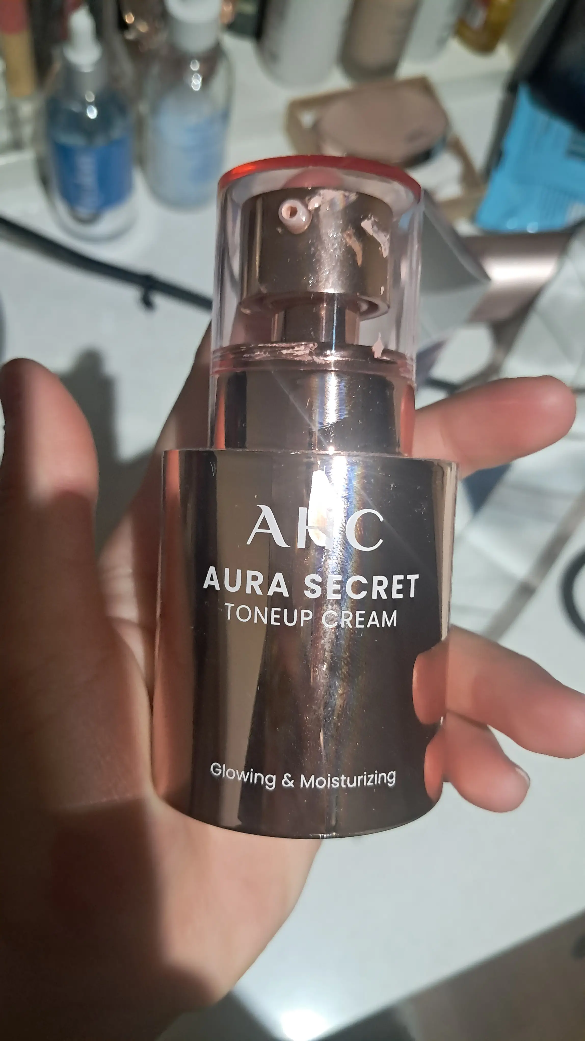 선택된 언니의파우치 리뷰 이미지 - [아우라 시크릿 톤업 크림]