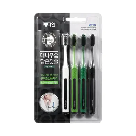 대나무숯 담은 칫솔 미세모