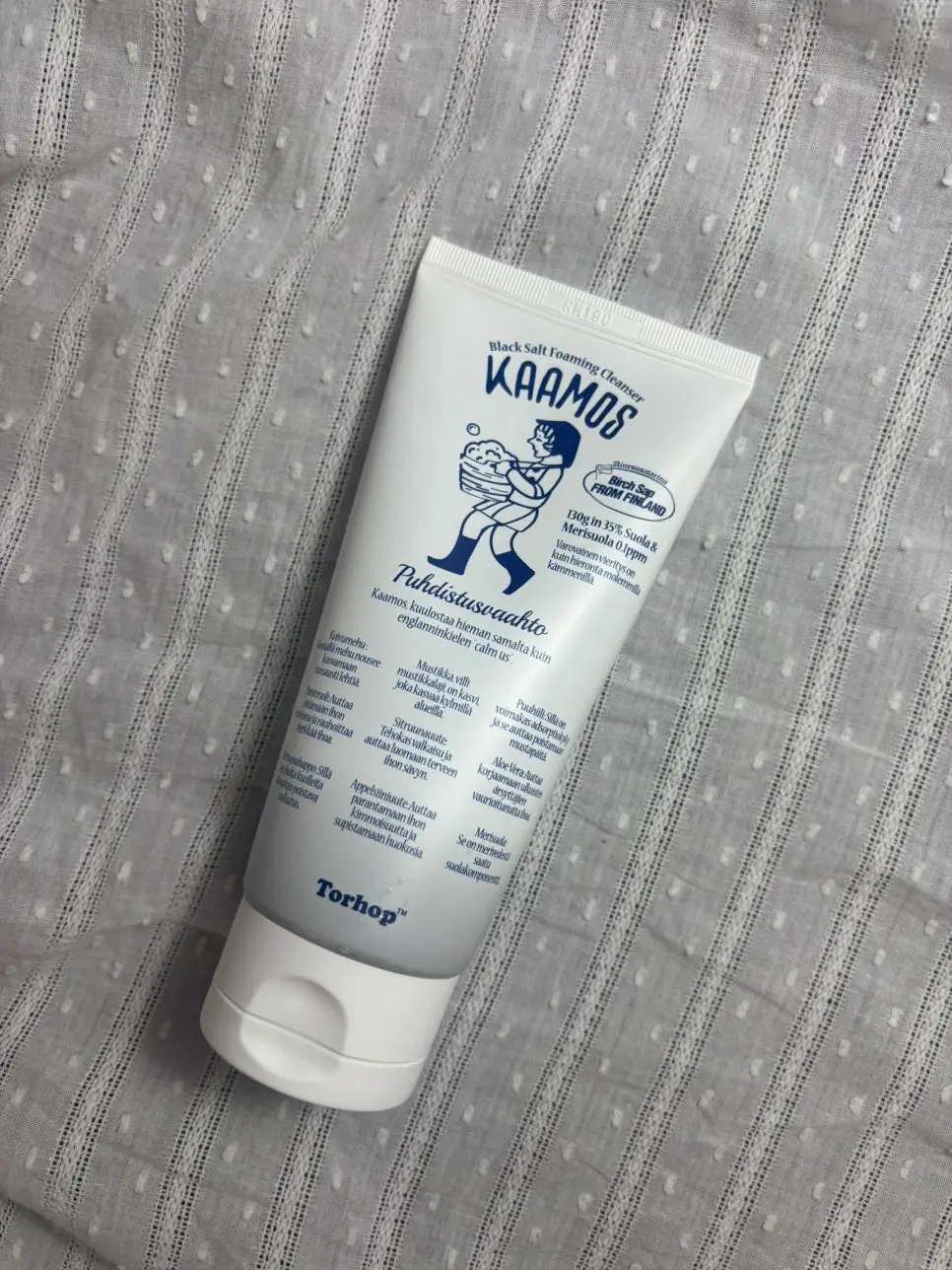 선택된 언니의파우치 리뷰 이미지 - [카모스 블랙 소금거품 클렌저]