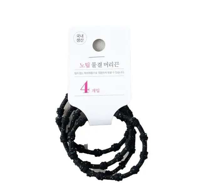 노팁 헤어 고무줄 물결 트윙클A