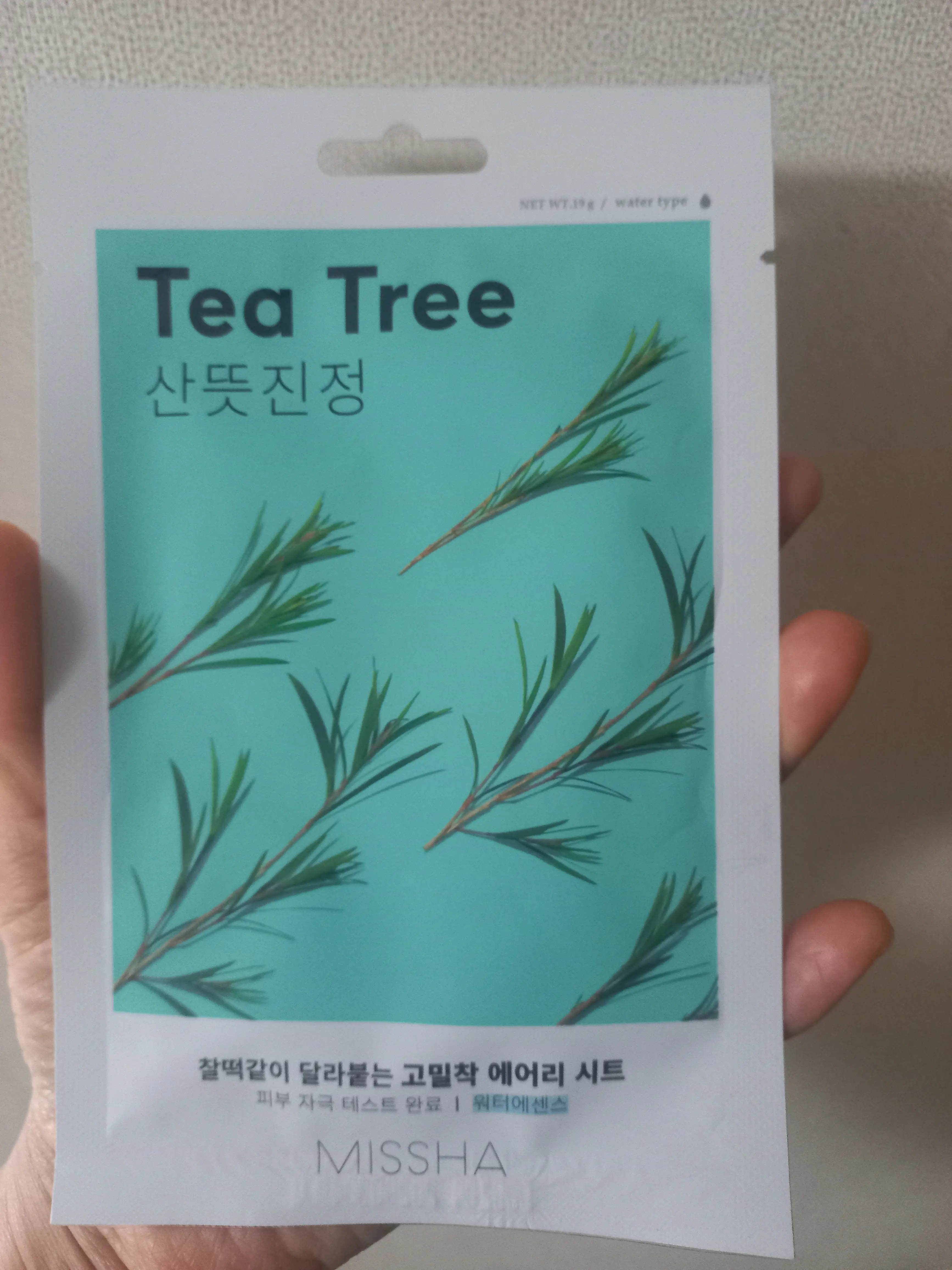 선택된 언니의파우치 리뷰 이미지 - [에어리 밀착 시트마스크 [티트리]]