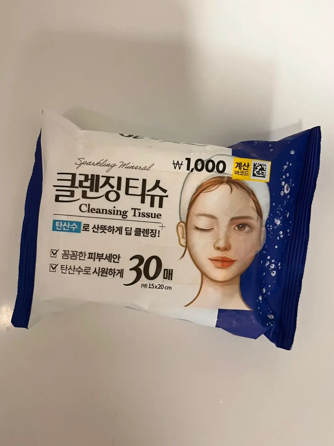 선택된 언니의파우치 리뷰 이미지 - [블루나 탄산수 클렌징티슈]