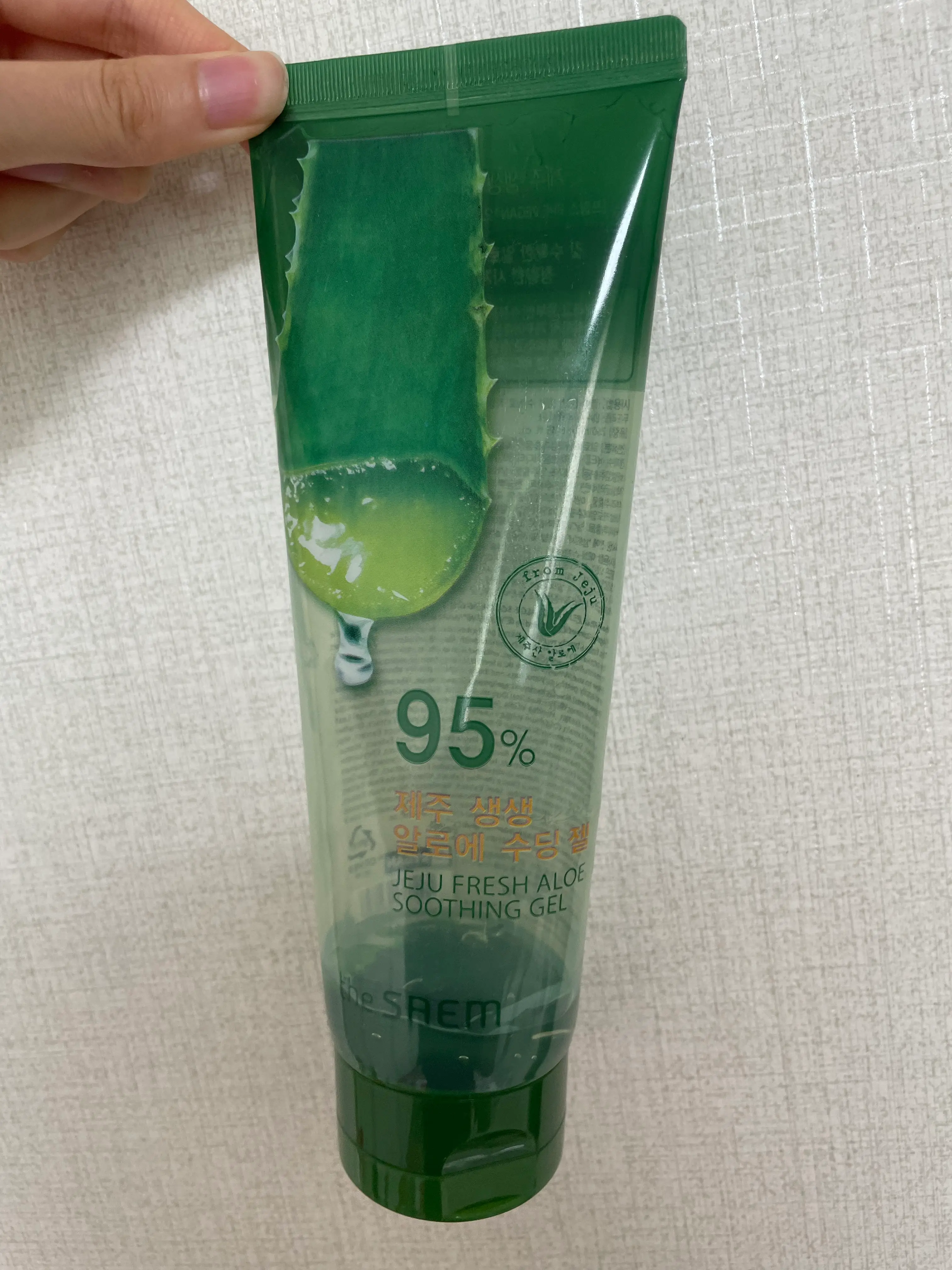 선택된 언니의파우치 리뷰 이미지 - [제주 생생 알로에 수딩 젤]