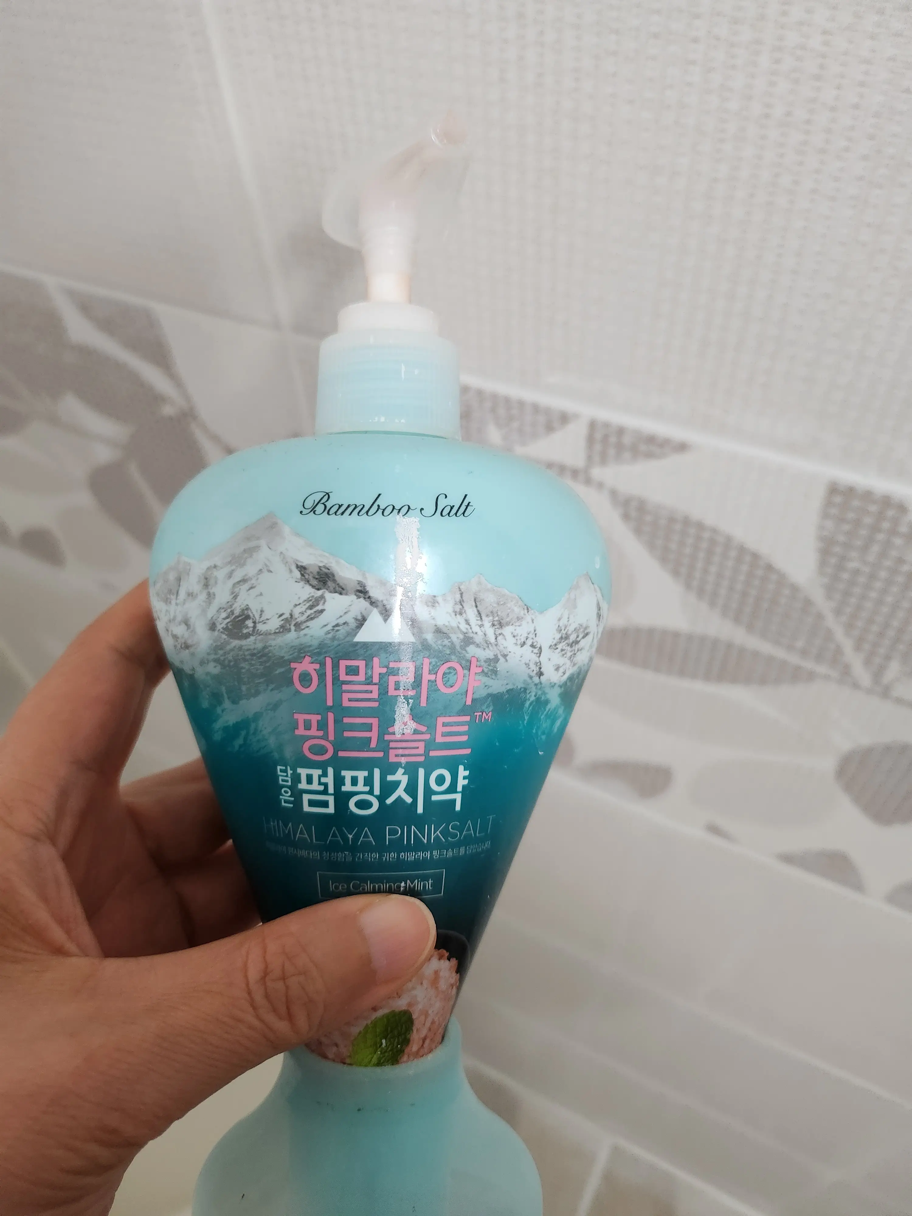 선택된 언니의파우치 리뷰 이미지 - [히말라야 핑크솔트 펌핑치약]