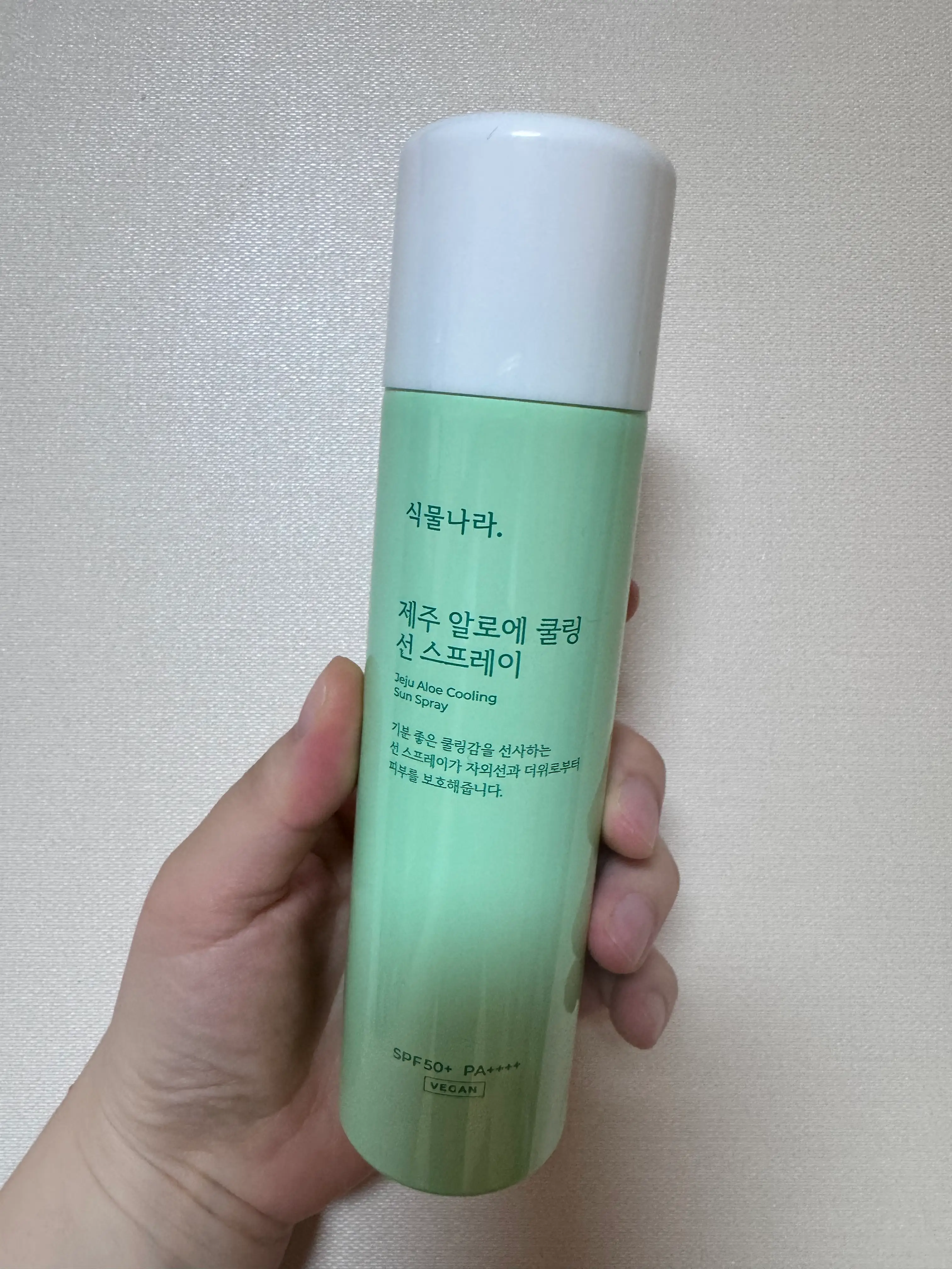 선택된 언니의파우치 리뷰 이미지 - [제주 알로에 쿨링 선 스프레이]