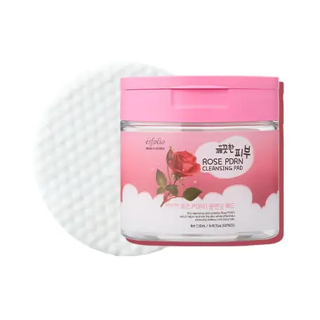 깨끗한 피부 로즈 PDRN 클렌징패드
