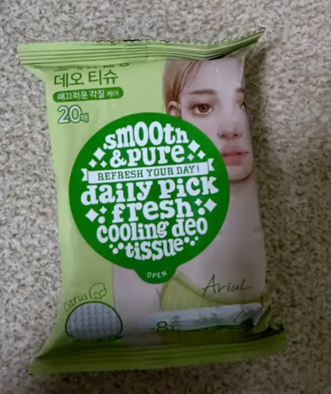 언니의파우치 리뷰 이미지 - [스무스앤퓨어 코튼 쿨링 데오 티슈]