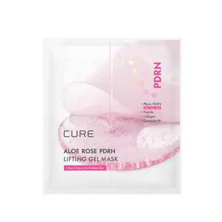 큐어 알로에 로즈 PDRN 리프팅 겔 마스크