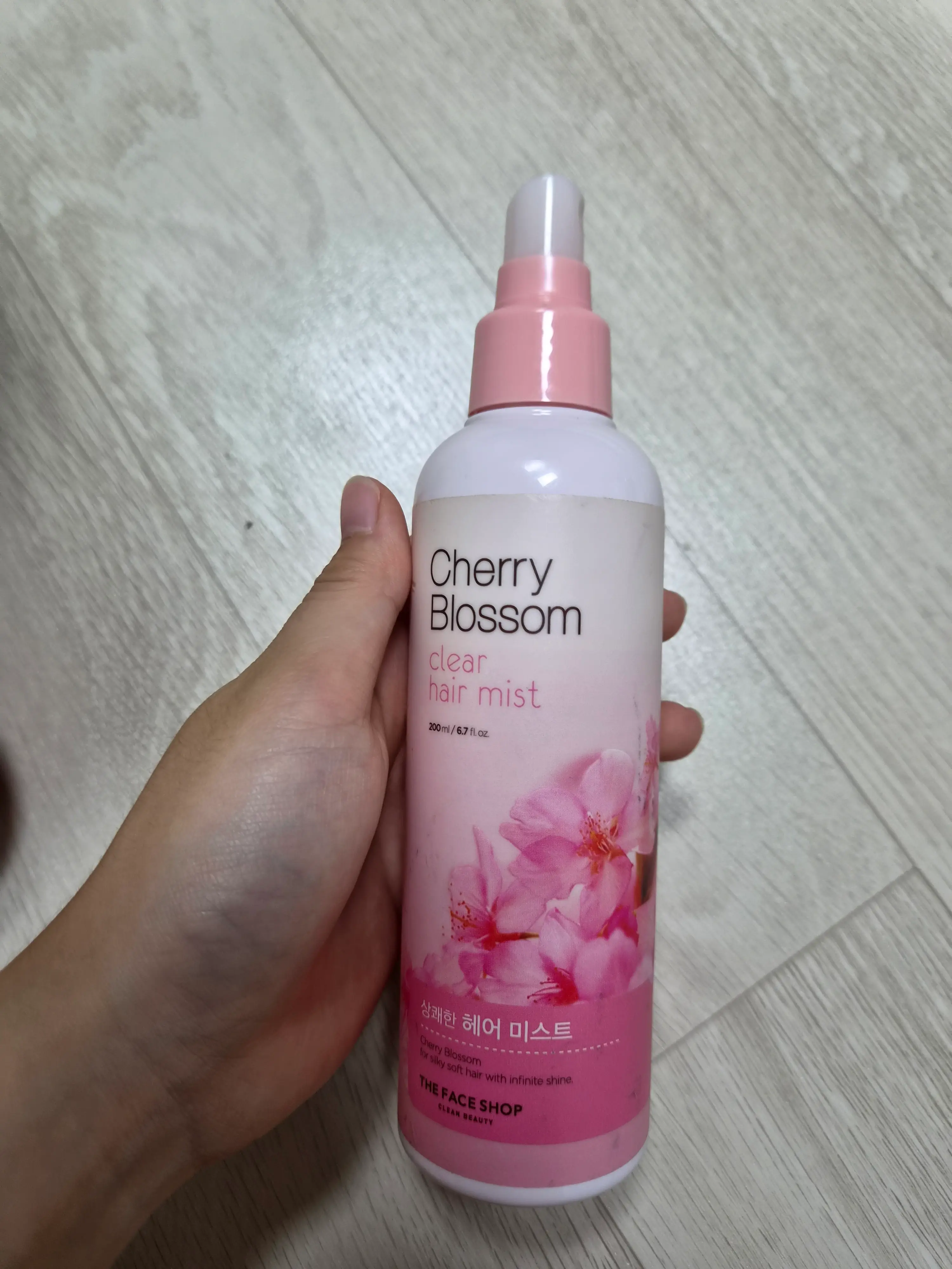 선택된 언니의파우치 리뷰 이미지 - [체리 블라썸 클리어 헤어미스트]