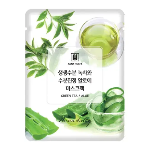 생생수분 녹차와 수분진정 알로에 마스크팩