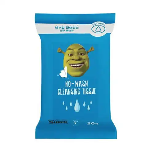슈렉 노워시 클렌징 티슈