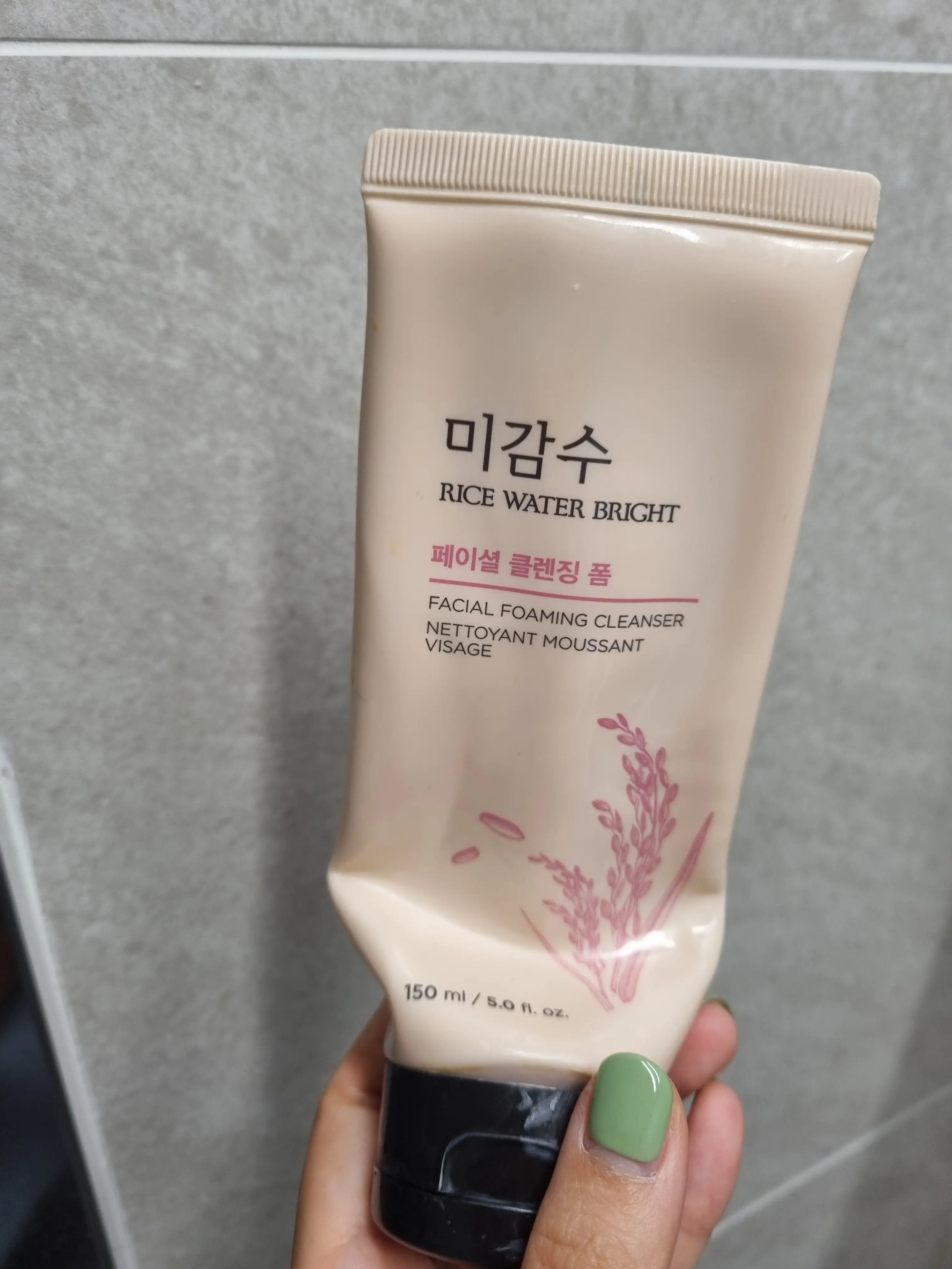 선택된 언니의파우치 리뷰 이미지 - [미감수 브라이트 페이셜 쌀겨 클렌징 폼]
