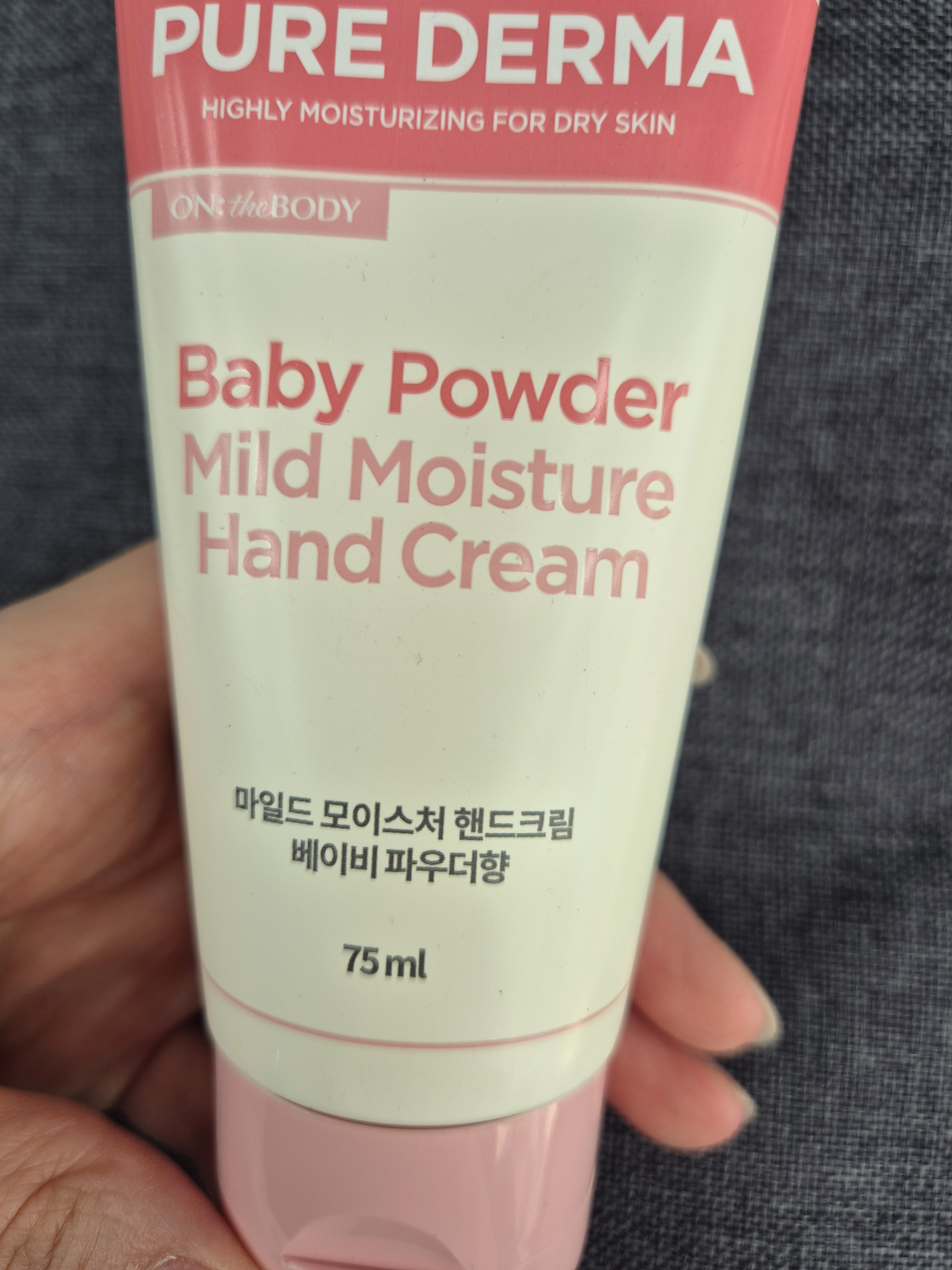 선택된 언니의파우치 리뷰 이미지 - [퓨어더마 마일드 모이스처 핸드크림 [베이비파우더 향]]
