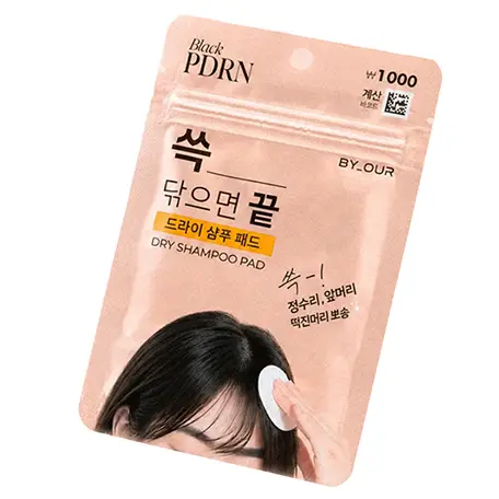 360도 볼륨업 블랙 PDRN 드라이샴푸 패드