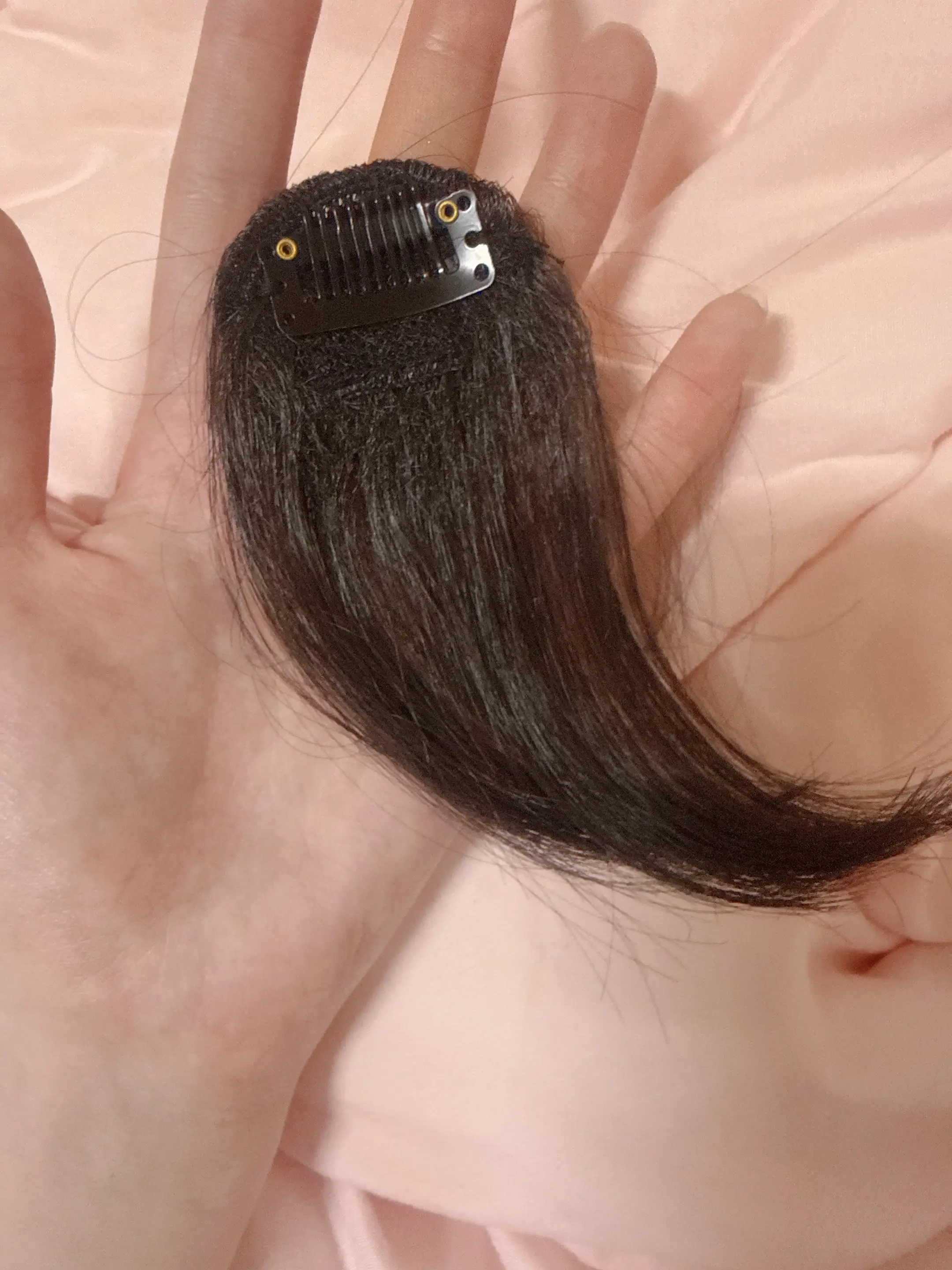 언니의파우치 리뷰 이미지 - [시스루뱅 테일 앞머리 가발 브라운]
