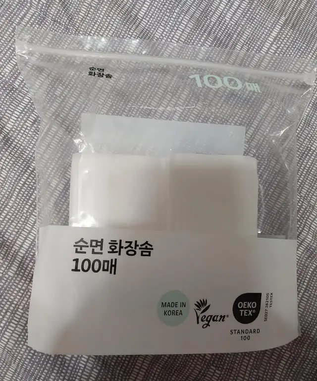 선택된 언니의파우치 리뷰 이미지 - [순면 화장솜]