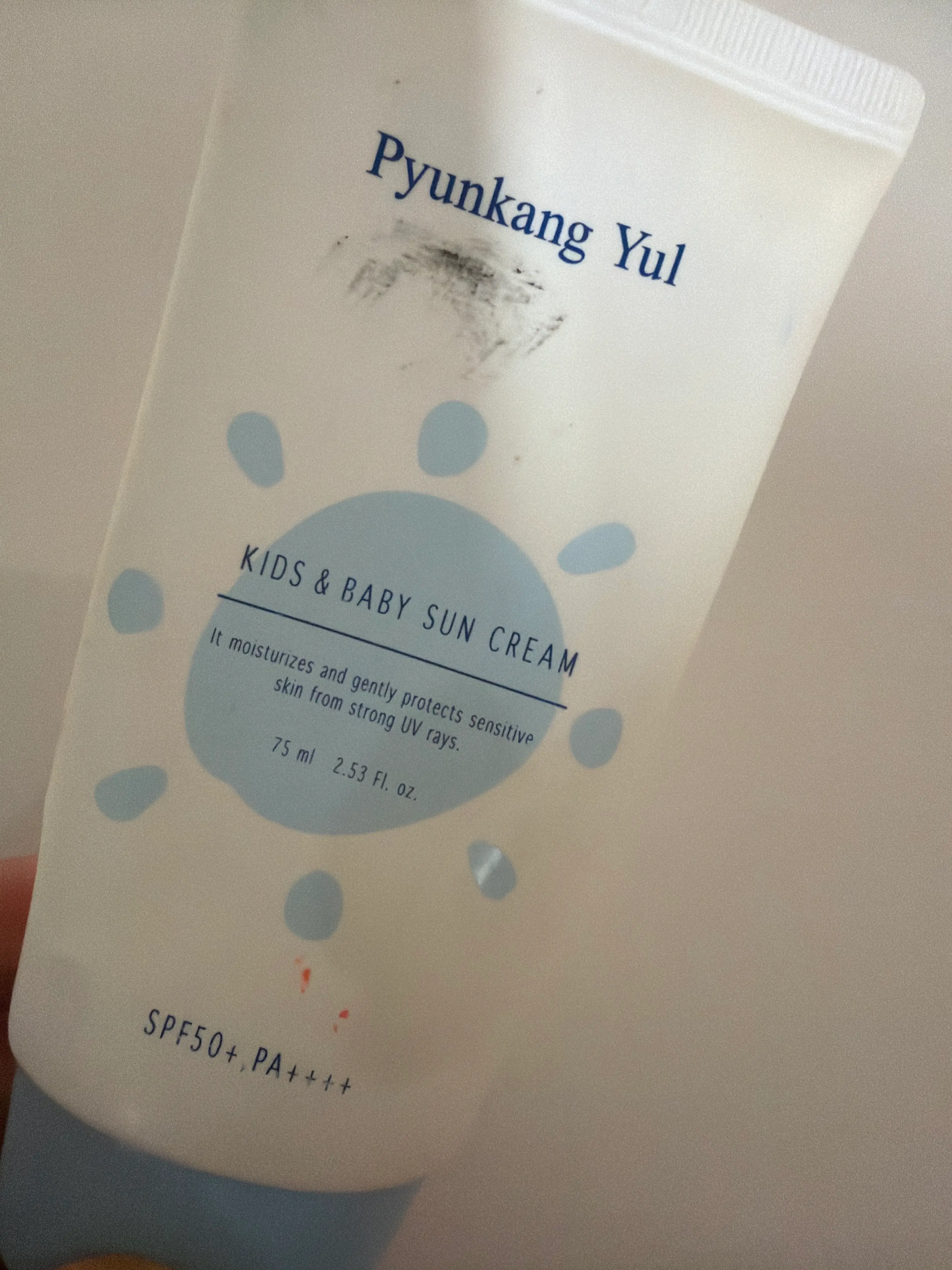 선택된 언니의파우치 리뷰 이미지 - [키즈 앤 베이비 촉촉 선크림]
