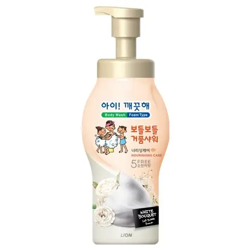 아이깨끗해 보들보들 거품샤워 너리싱케어 화이트 부케향