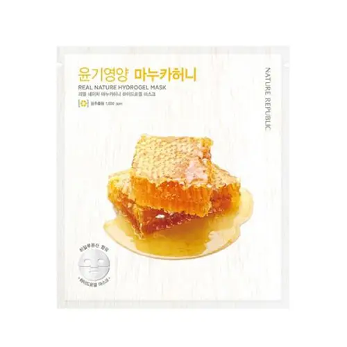 리얼 네이처 하이드로 겔 마스크 [마누카허니]