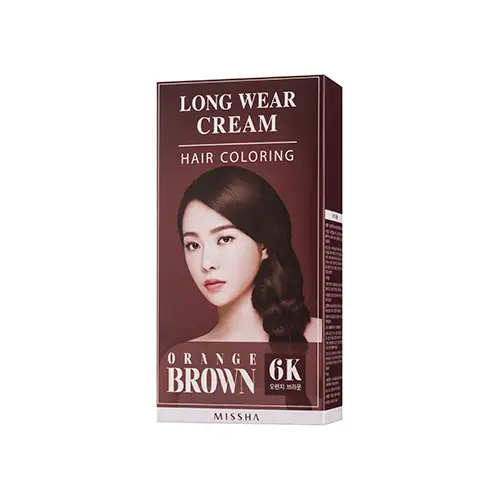 롱웨어 크림 헤어 컬러링 [오렌지브라운]