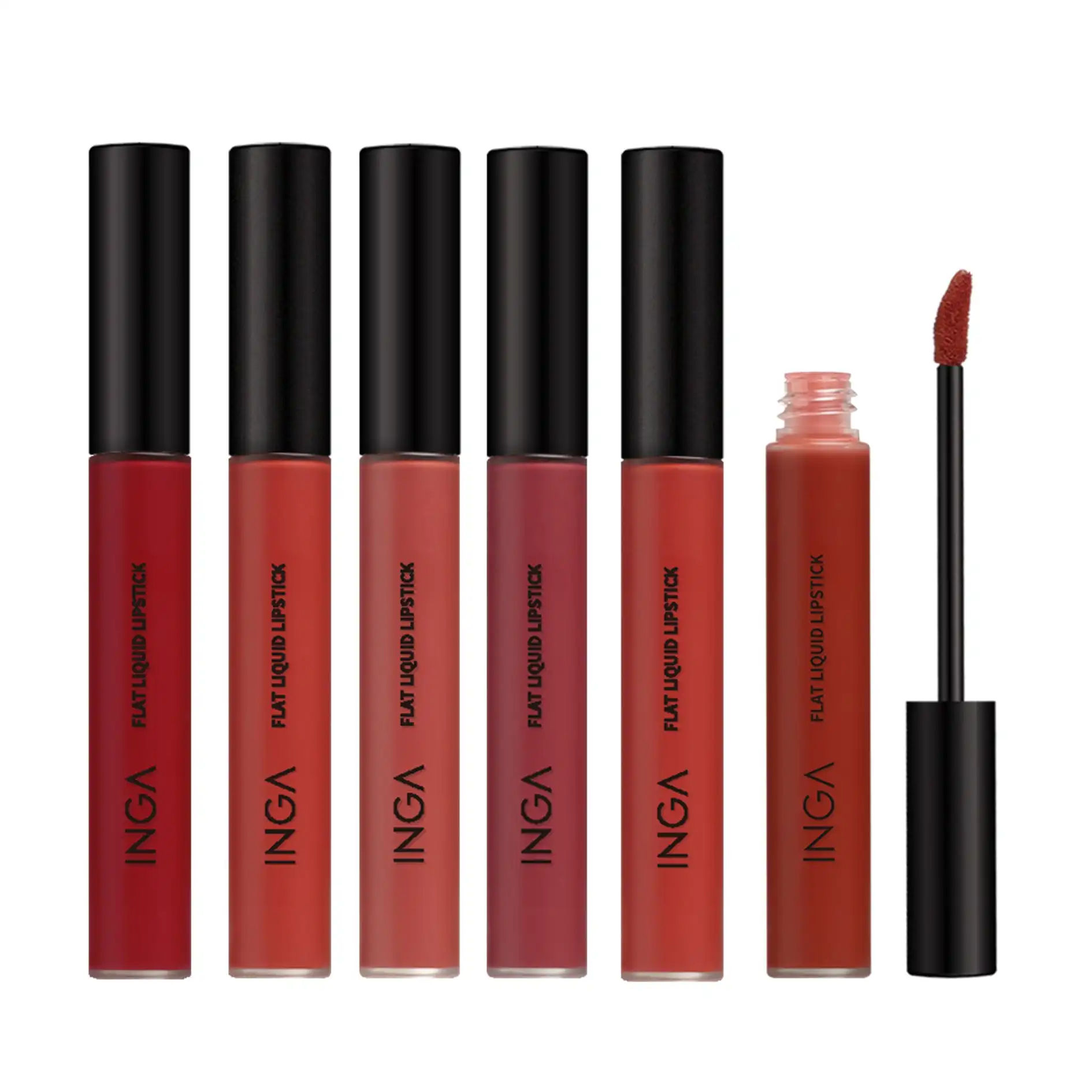 플랫 리퀴드 립스틱 [빈티지 레드]