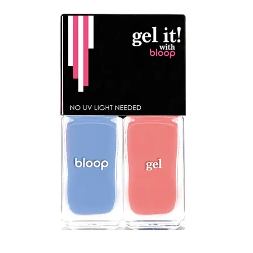 Just 20 Quick Dry Gel DUO [503 205 CeruleanBlue SmokyRouge]