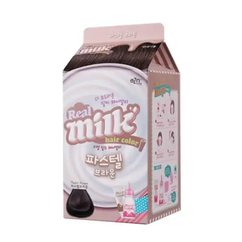 이지엔 리얼밀크 헤어컬러 [파스텔브라운]