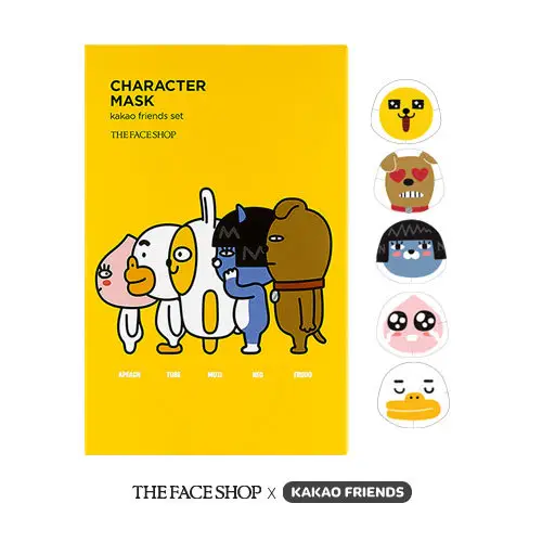 캐릭터 마스크 카카오 프렌즈 세트