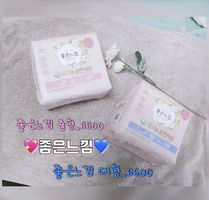 선택된 언니의파우치 리뷰 이미지 - [유기농순면커버 울트라슬림 [대형]]