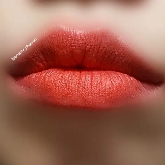 선택된 언니의파우치 리뷰 이미지 - [브이디아이보브 립컷 루즈 벨벳 [OR203 압구정오렌지]]