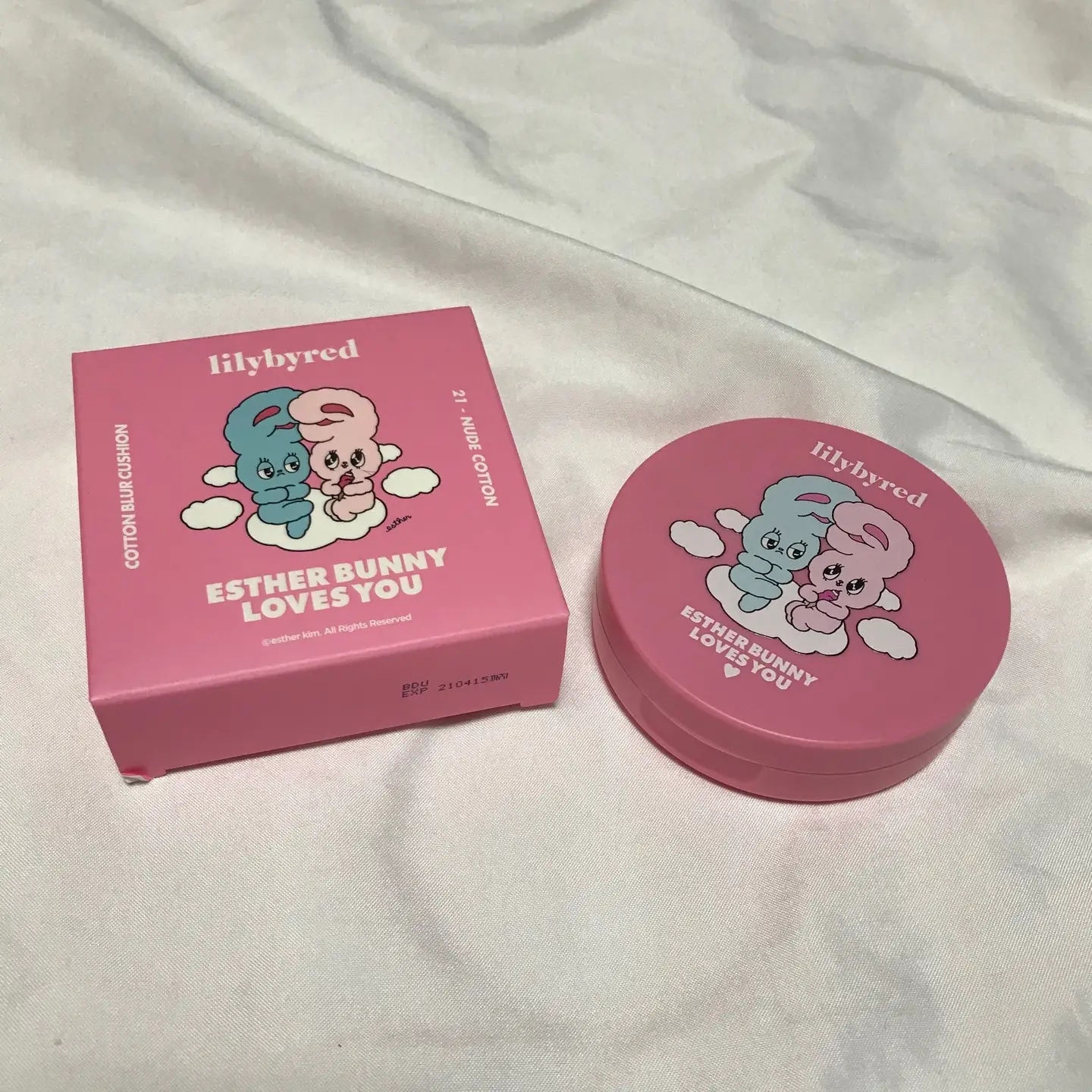 선택된 언니의파우치 리뷰 이미지 - [에스더버니 에디션 코튼 블러 쿠션 [21호 누드코튼]]