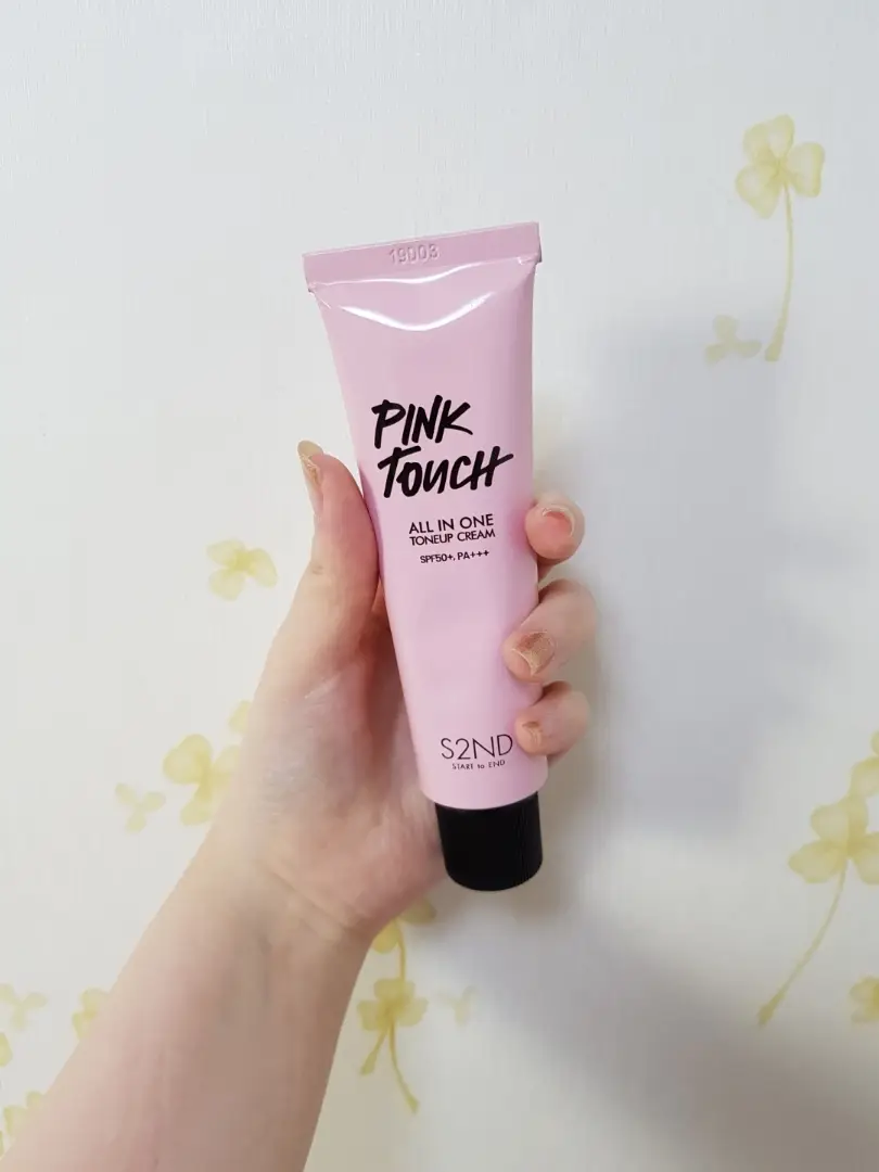선택된 언니의파우치 리뷰 이미지 - [핑크터치 올인원 톤업 크림]