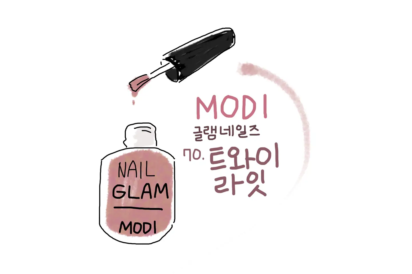 선택된 언니의파우치 리뷰 이미지 - [모디 글램 네일즈 [70호 트와일라잇]]