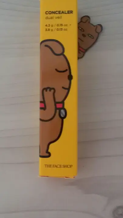 선택된 언니의파우치 리뷰 이미지 - [컨실러 듀얼베일 [ V201 애프리콧 베이지]]