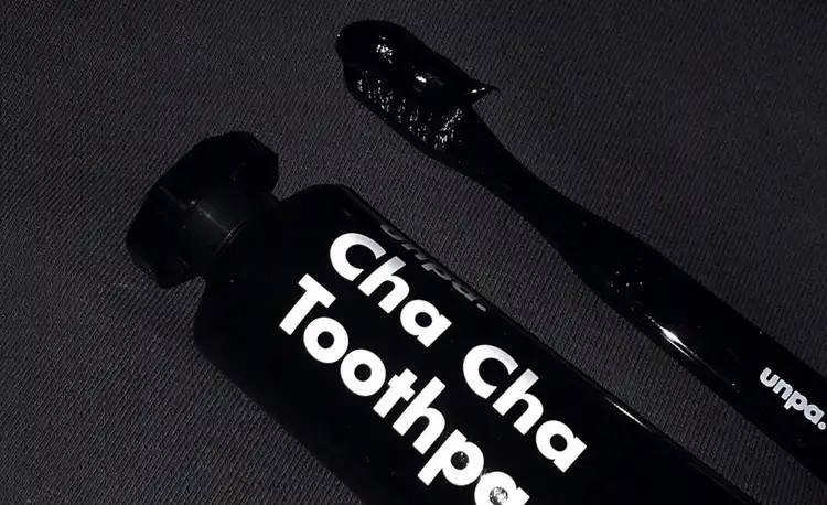 언파 차차 치약 블랙 