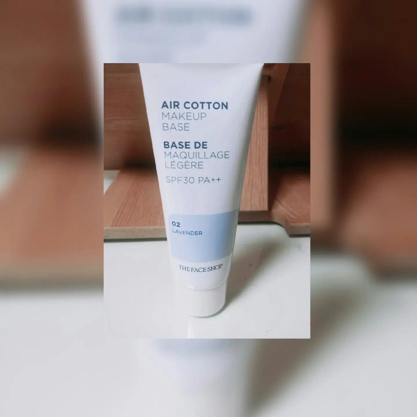 선택된 언니의파우치 리뷰 이미지 - [에어 코튼 메이크업베이스 [02 라벤더]]
