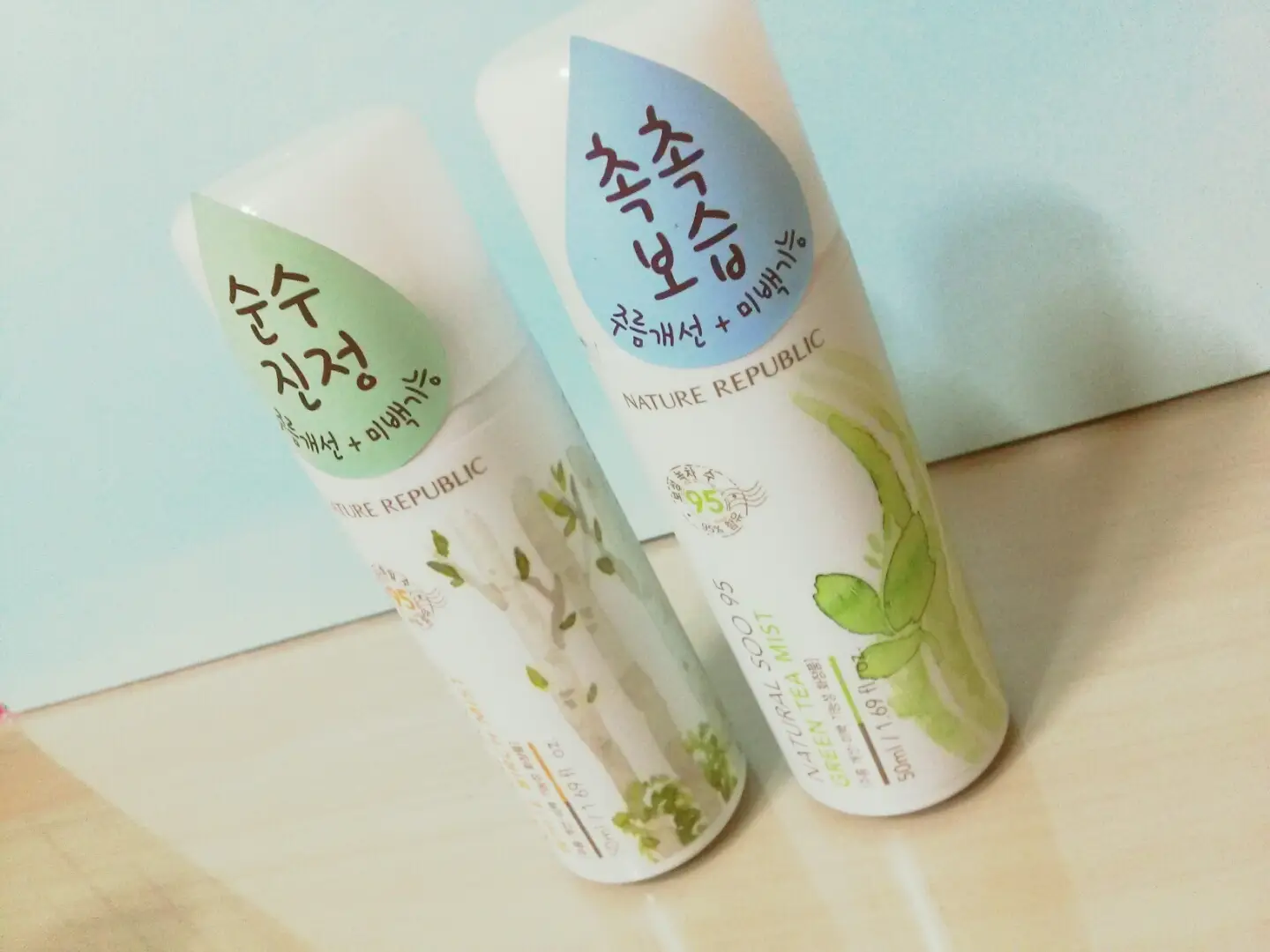 선택된 언니의파우치 리뷰 이미지 - [자연수 95 미스트[녹차]]