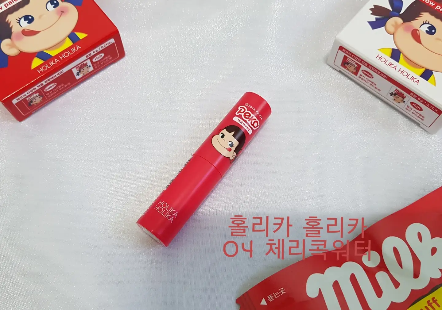 선택된 언니의파우치 리뷰 이미지 - [스윗페코 에디션 물방울 틴트밤 [04 체리콕워터]]