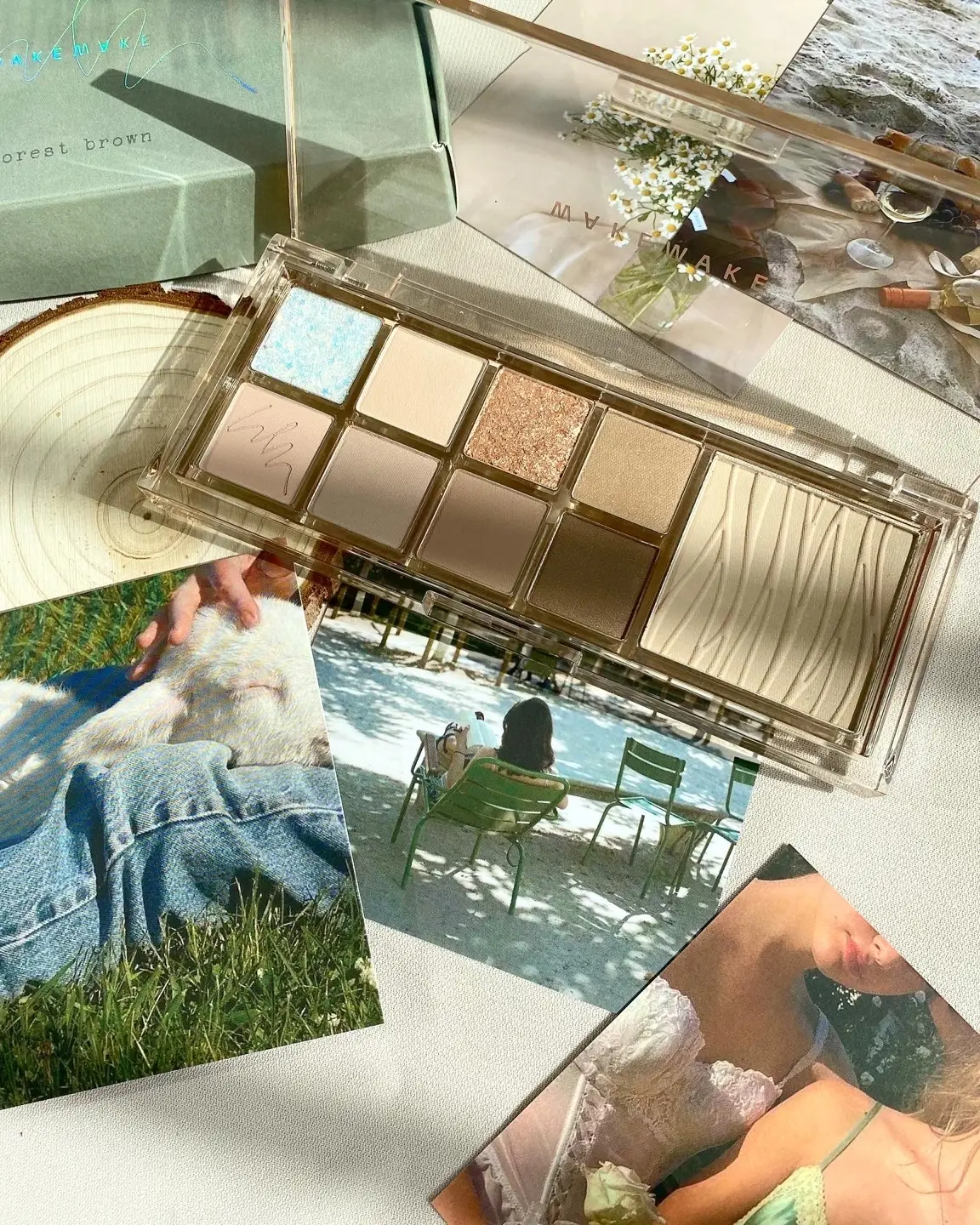 선택된 언니의파우치 리뷰 이미지 - [믹스 블러링 아이팔레트 [03 포레스트브라운]]