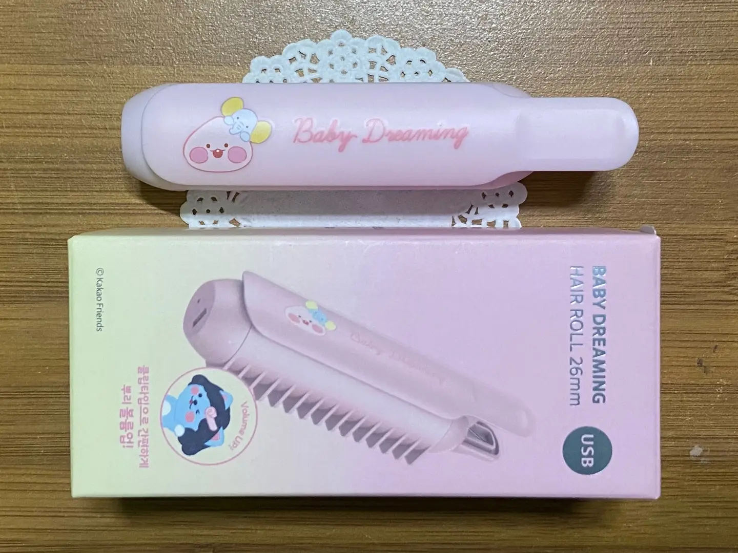 선택된 언니의파우치 리뷰 이미지 - [베이비드리밍 USB 헤어롤 26mm]