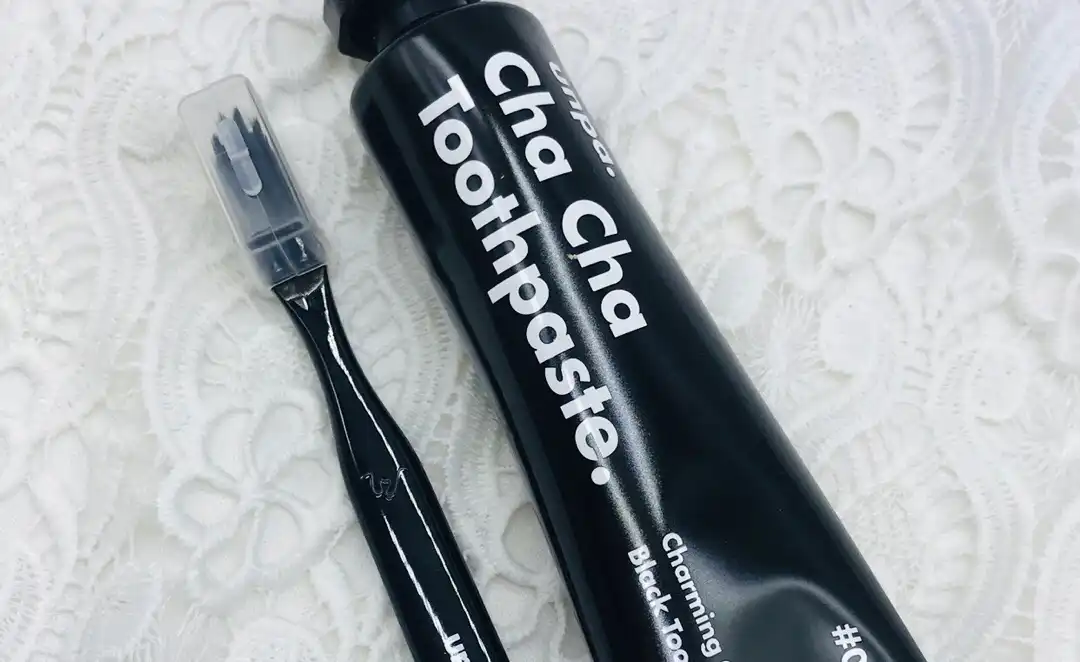 언파 차차 치약 블랙 