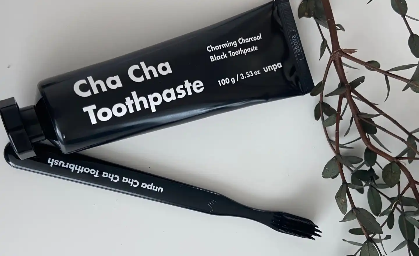 언파 차차 치약 블랙 