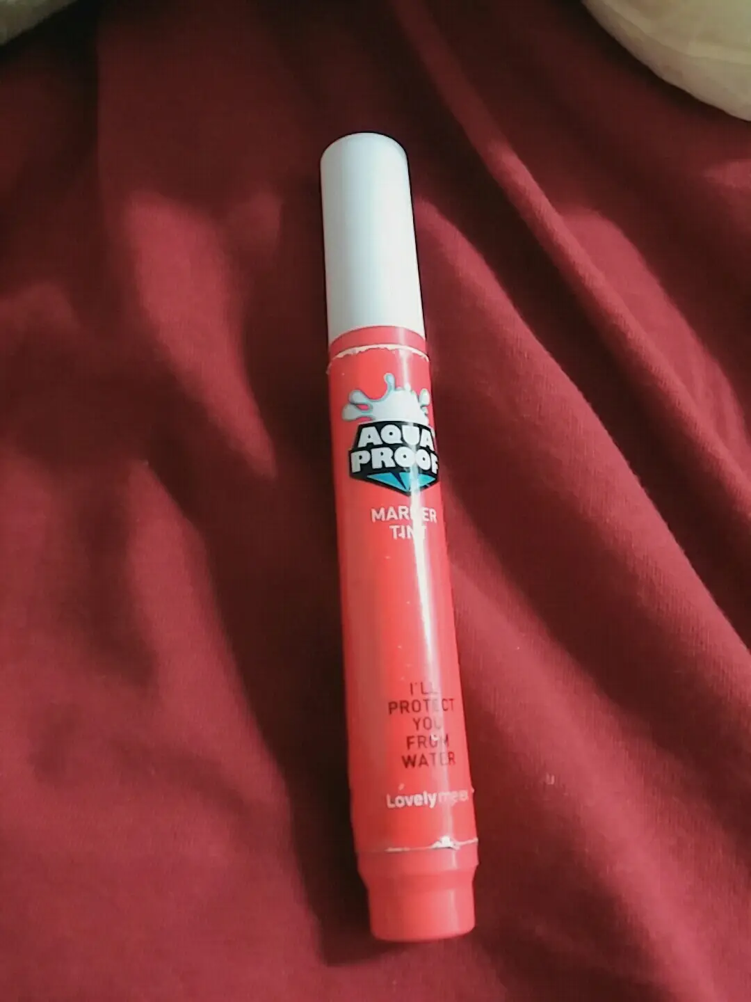 선택된 언니의파우치 리뷰 이미지 - [러블리믹스 스타 아쿠아프루프 마커틴트 [01 체리]]