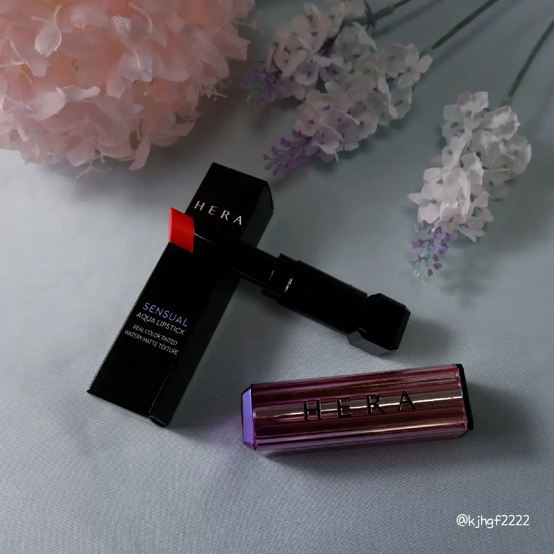 언니의파우치 리뷰 이미지 4 - [센슈얼 아쿠아 립스틱 [278호 캔디드 오렌지]]